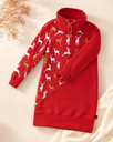 Laste dresskleit Red & Golden Deers (seest pehmest uhutud dressikangast), lisavaade 1