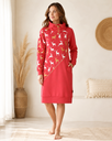 Dresskleit Red & Golden Deers