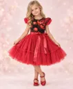 Pidulik tüllkleit Dark Red Peony Dream