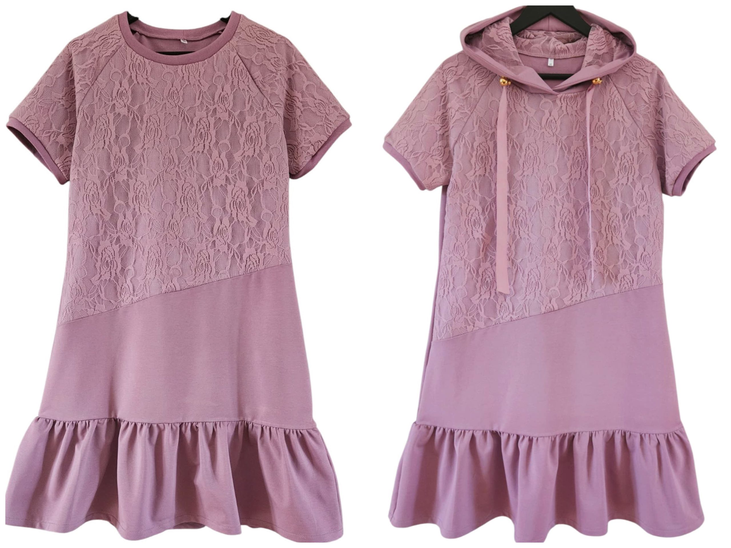 Naiste dresskleit/satsikleit Lacy Rosy Dream (erinevad disaini-ja värvivalikud) - Image 4