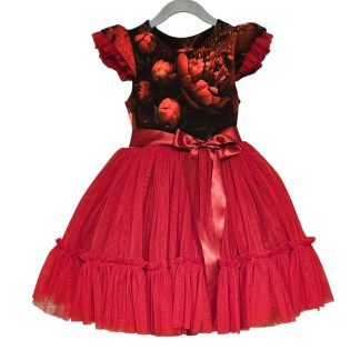 Pidulik tüllkleit Dark Red Peony Dream