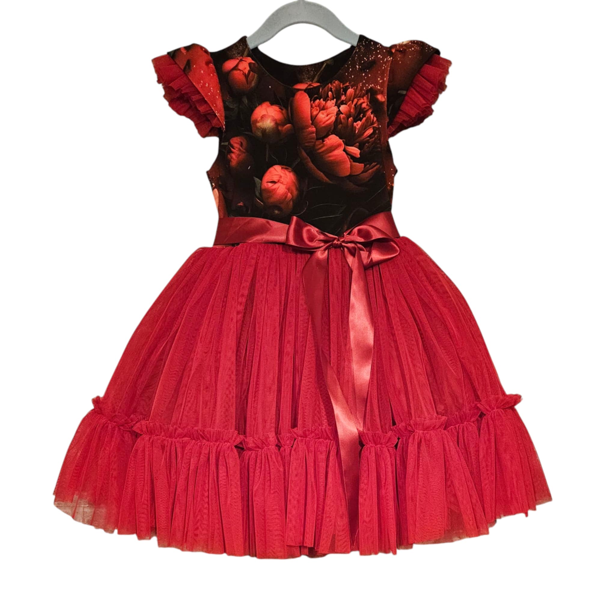 Pidulik tüllkleit Dark Red Peony Dream